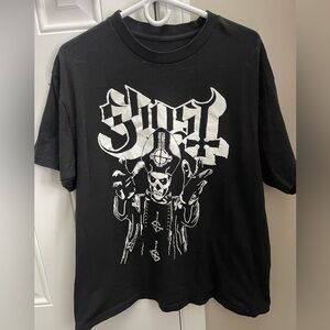 Papa Emeritus GHOST band Black Graphic T-Shirt. Size large